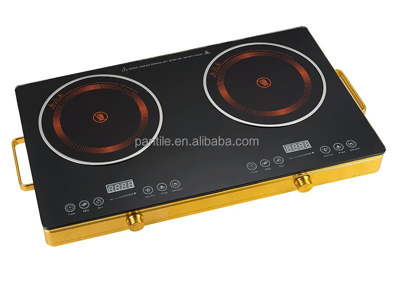 Kitchen Ceramic Stove 3500W Grill Electric 2 Burner Cooking Ceramic Stove Infrared Double Induction Cookers 5