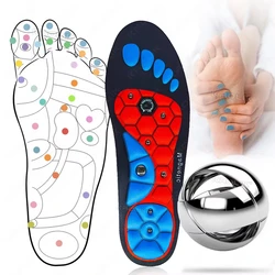 Revitalizing Magnetic Acupressure Foot Insoles for Enhanced Wellness and Comfort (Red Style 1)