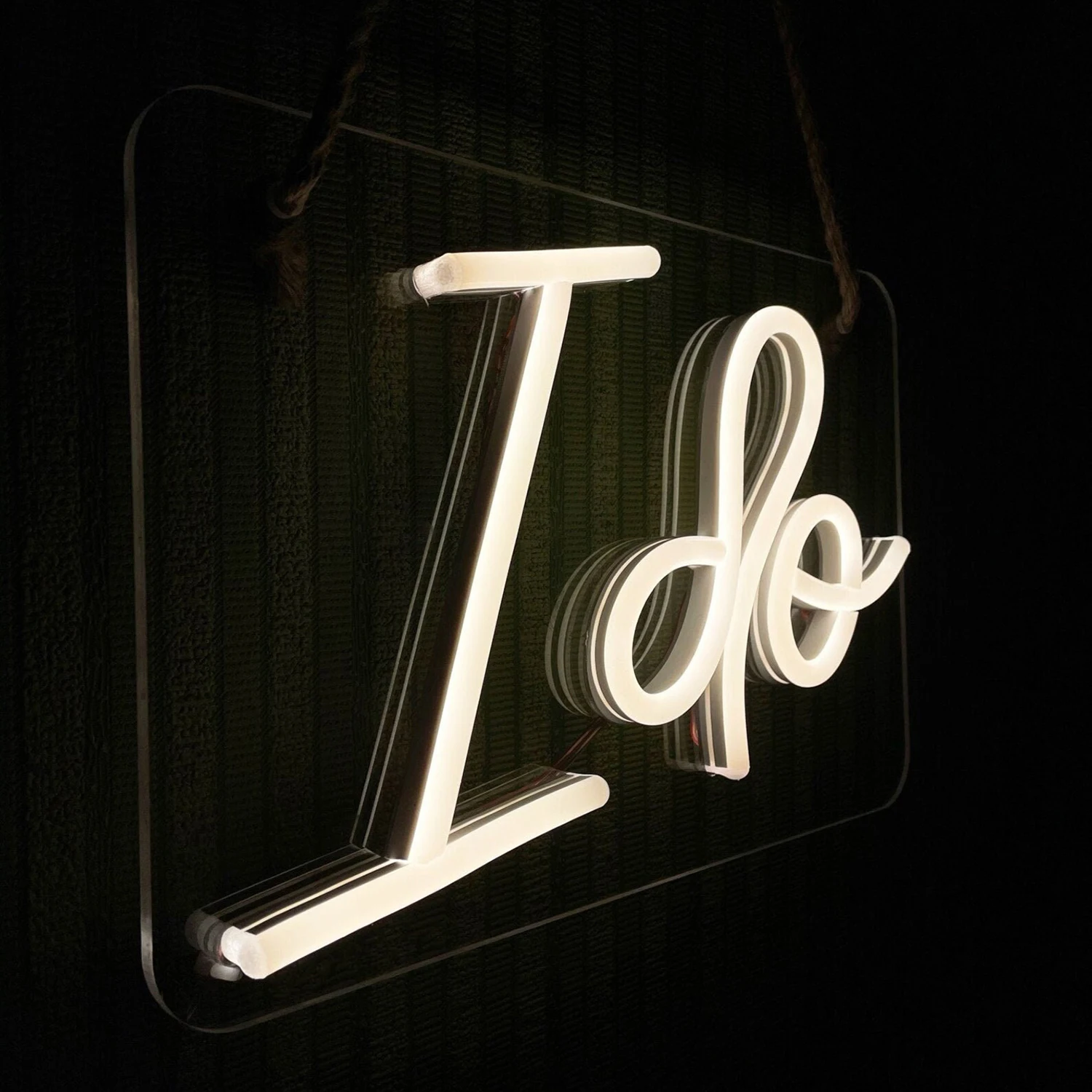 I Do Neon Sign Led Lights Bedroom Wall Wedding Scene Layout Valentine's Day Party BAR Home Restaurant ART Decoration Lamp