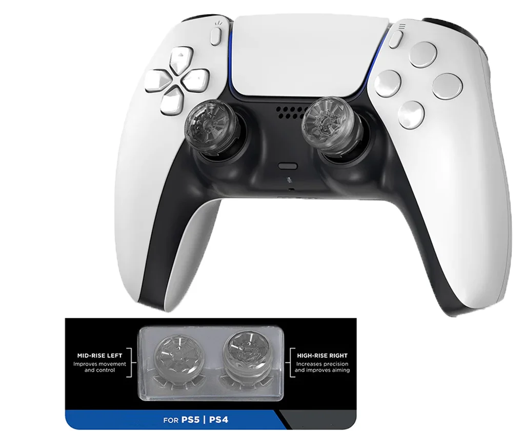 Zomtop Per Playstation 5 (Ps5) Thumbsticks Per Controller Ps4 Joystick Cover Extenders Caps Per Playstation4 Accessori