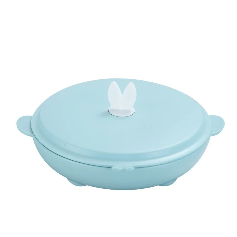 Household Portable Cute 304 Stainless Steel Children's Dinner Plate Grid Student Baby Tableware Rice Bowl Fast Food Plates: 3 - 5 Days Free Delivery Only UK