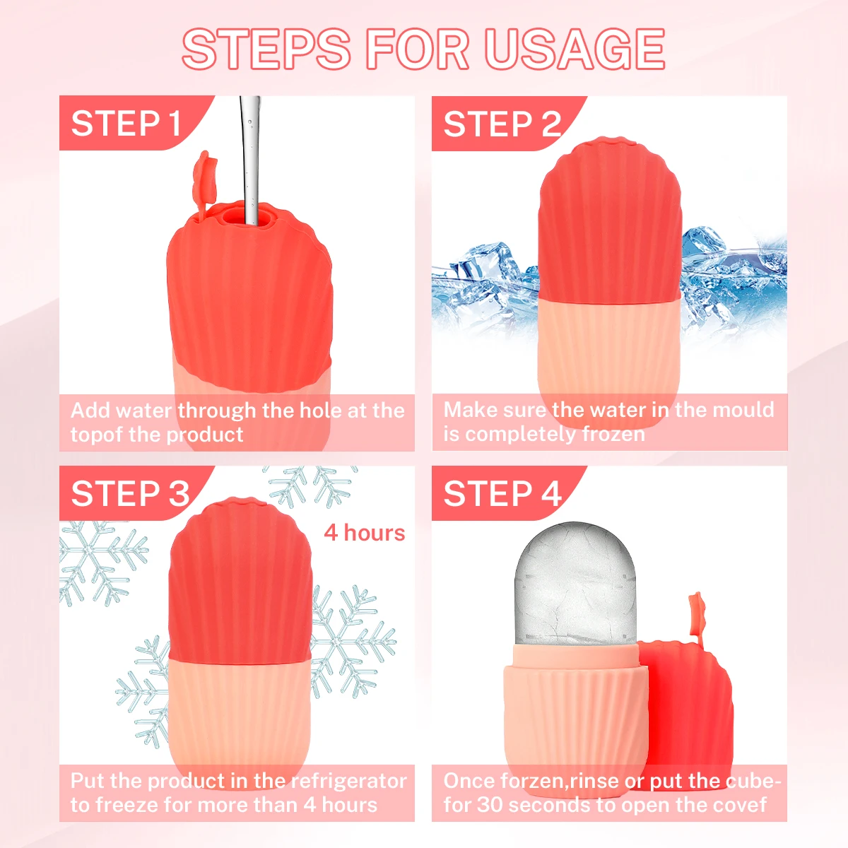 Ice Face Roller Set for Skincare and Contouring