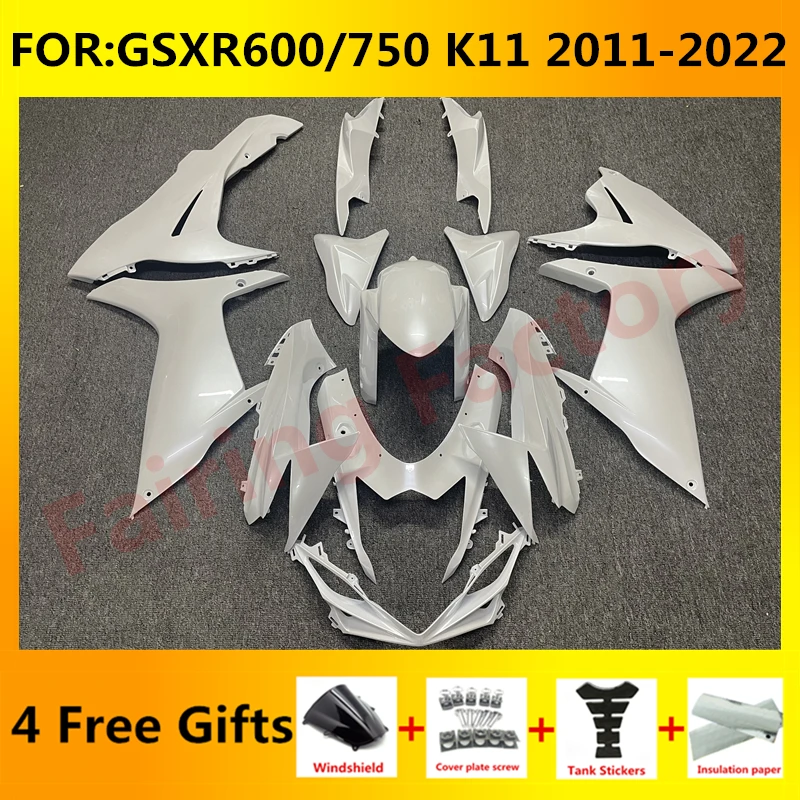 

Комплект обтекателей для GSXR600 750 GSXR 600 GSX-R750 K11 2011 2012 2013 2015 2014 2016 2017 2018 2019 2020 комплекты обтекателей белый