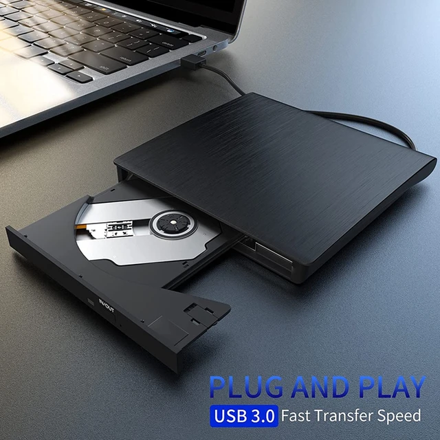 External Optical Drive DVD CD Writer Reader Burner with USB 3.0