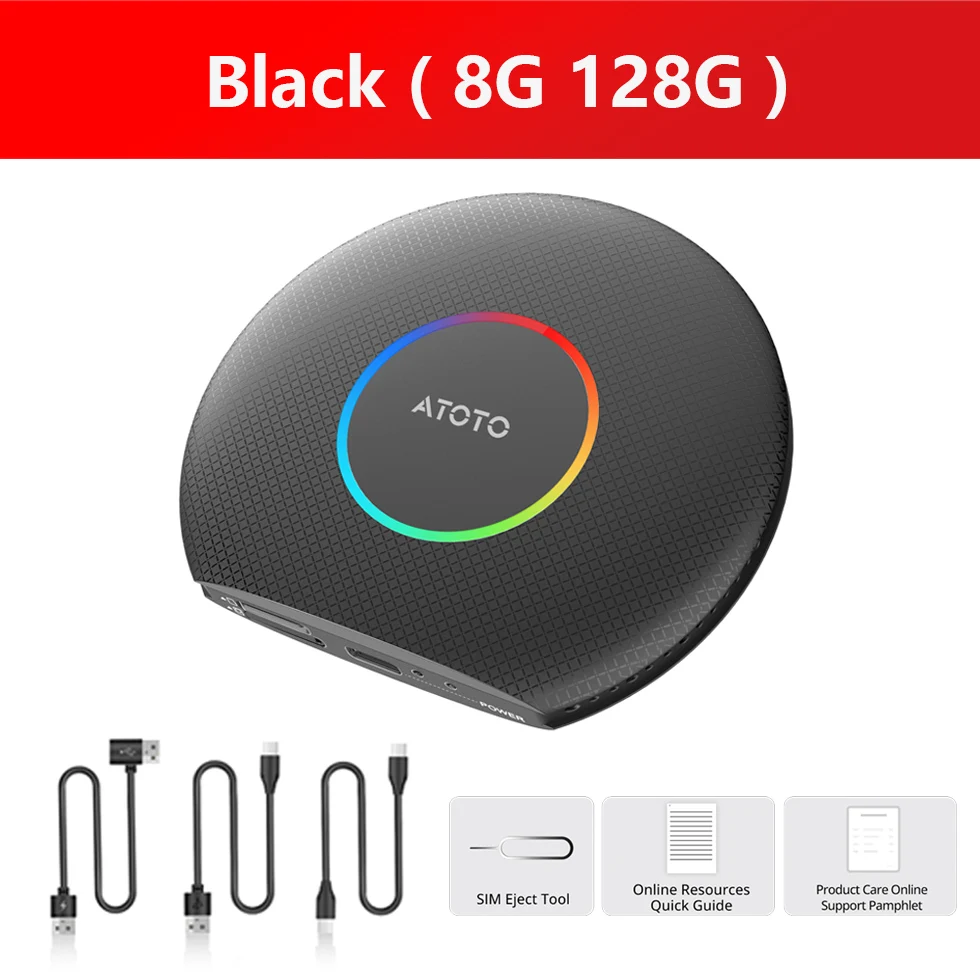 ATOTO Wireless Apple Carplay Adapter Car Android System AI