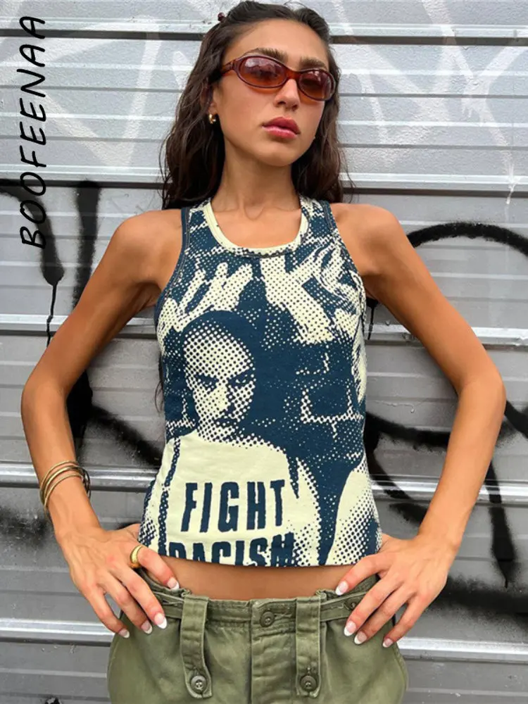 Summer Y2K Halterneck Color Sleeveless Crop Top Streetwear Crop Top main image 1