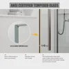 Tub Shower Door, 56-60 in. Wide, Frameless Sliding, with Handle and Watertight Seal, Tempered Glass, Multi-Size Shower Door 3