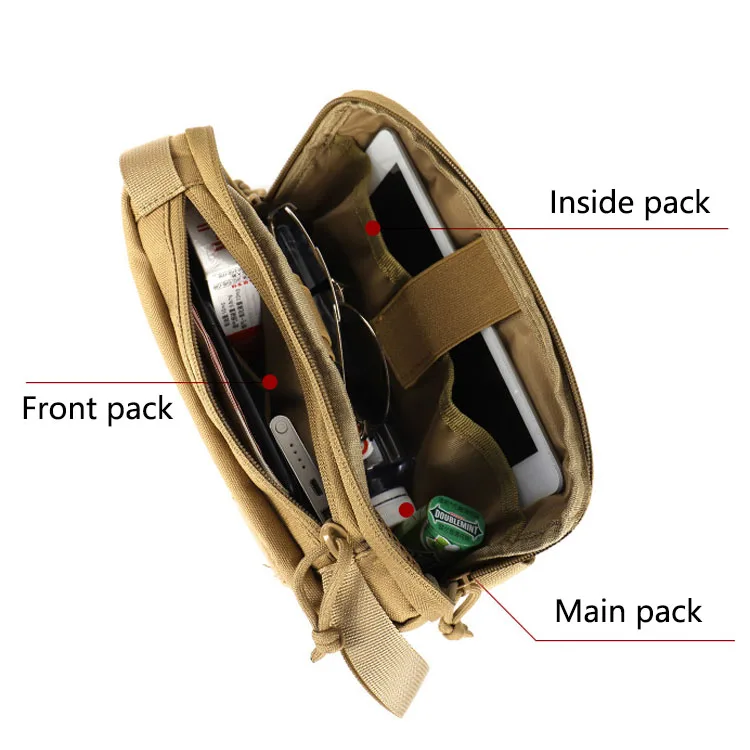 Molle Tactical Pouch Hunter Waist Bag Molle Chest Shoulder Pack Men Camping Hunting Airsoft Emergency First Aid Medical Pack 5
