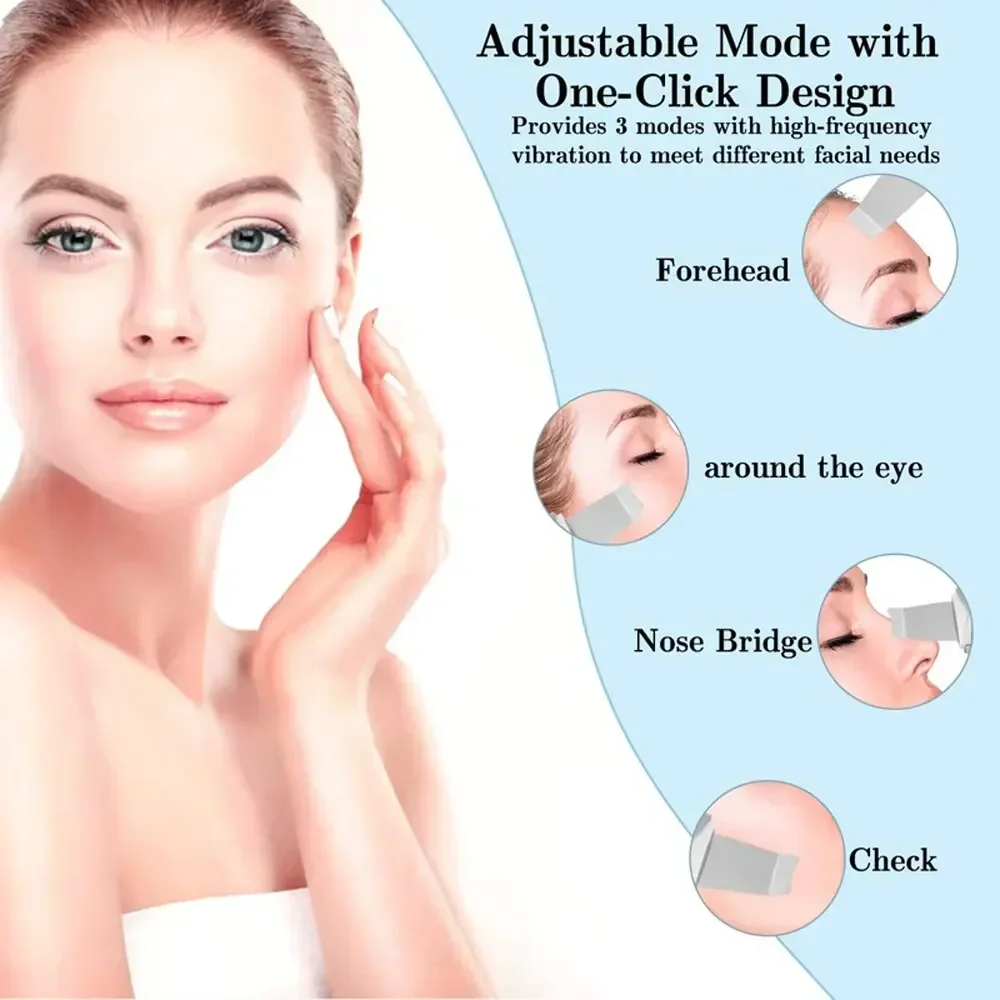 Vibrating Facial Peeling Machine Skin Scrubber Ion Exfoliation Blackhead Dead Skin Peeling Cleaner Facial Massager Care