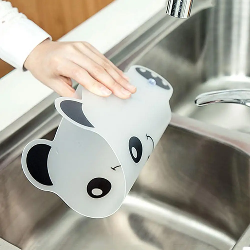 Kitchen Sink Water Splash Guards with Sucker Panda Designed Waterproof Screen for Dish Fruit Vegetable Washing Anti-water Board