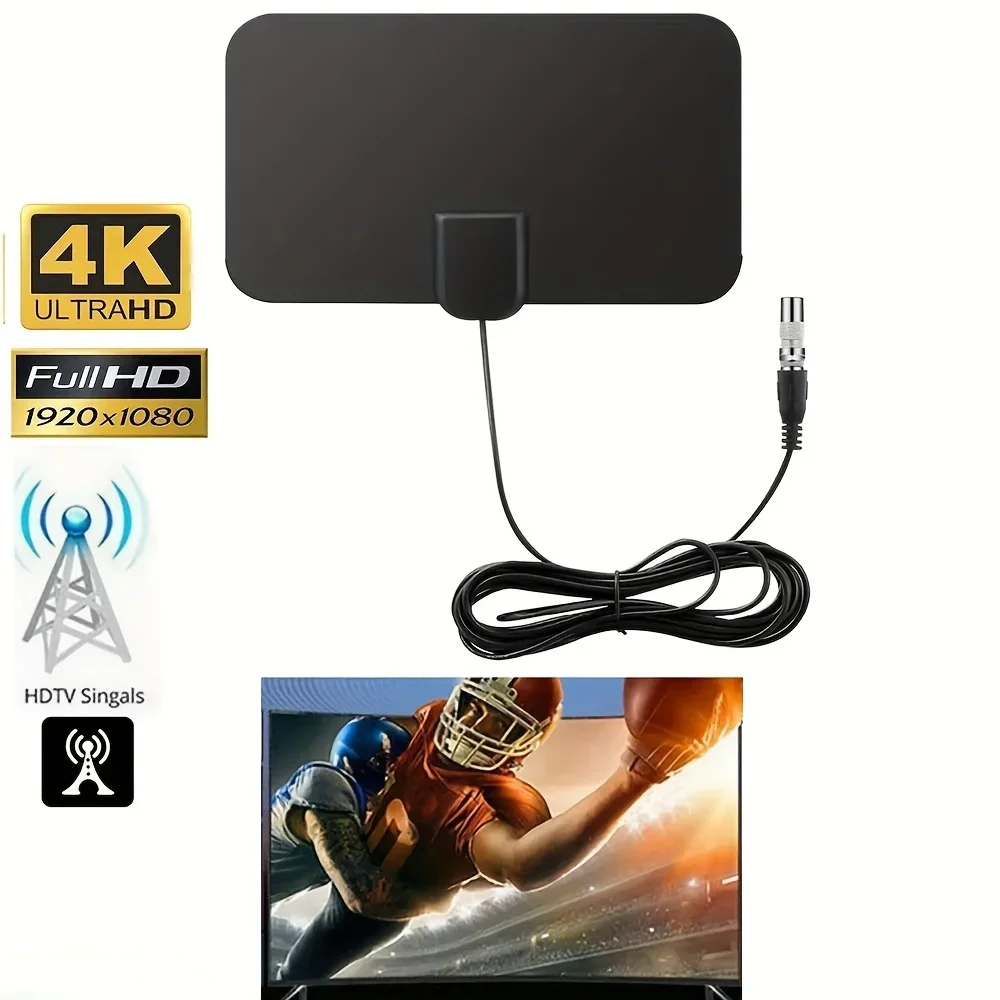 4K 1080p for Smart TV Smart TV Antenna Digital TV Antenna 2023 Latest Portable HD Antenna Indoor Support 4
