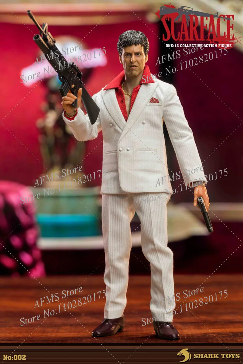 Shark Toys 002 1/12 Scale Collectible Figure Scarface Tony Montana
