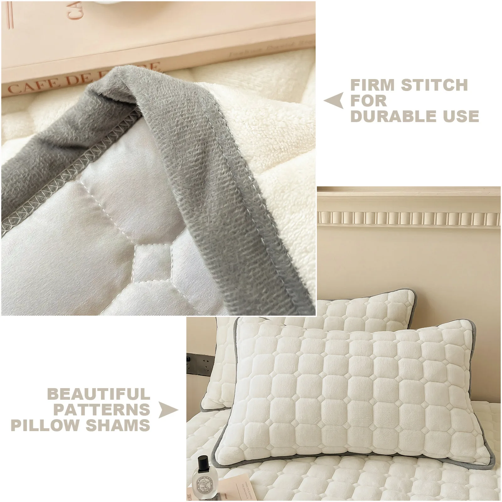 Lightweight Velvet Quilted Bedding Set 5