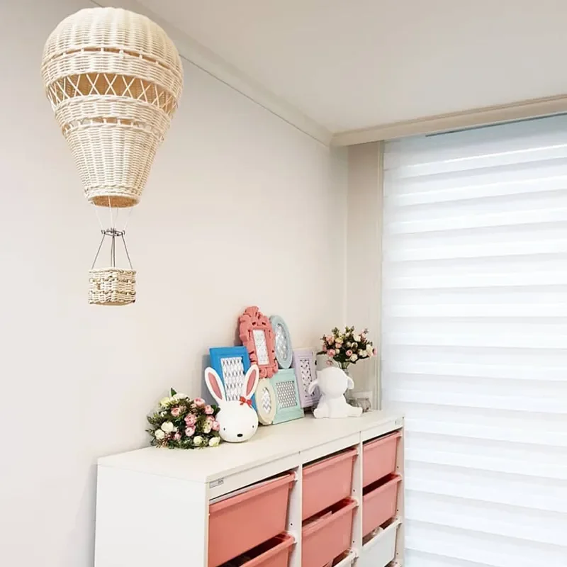 

Durable Woven Hand-woven Rattan Hot Air Balloon for Home Decor Kids Room Decoration Pendant Handmade Balloon Crafts Photo Props