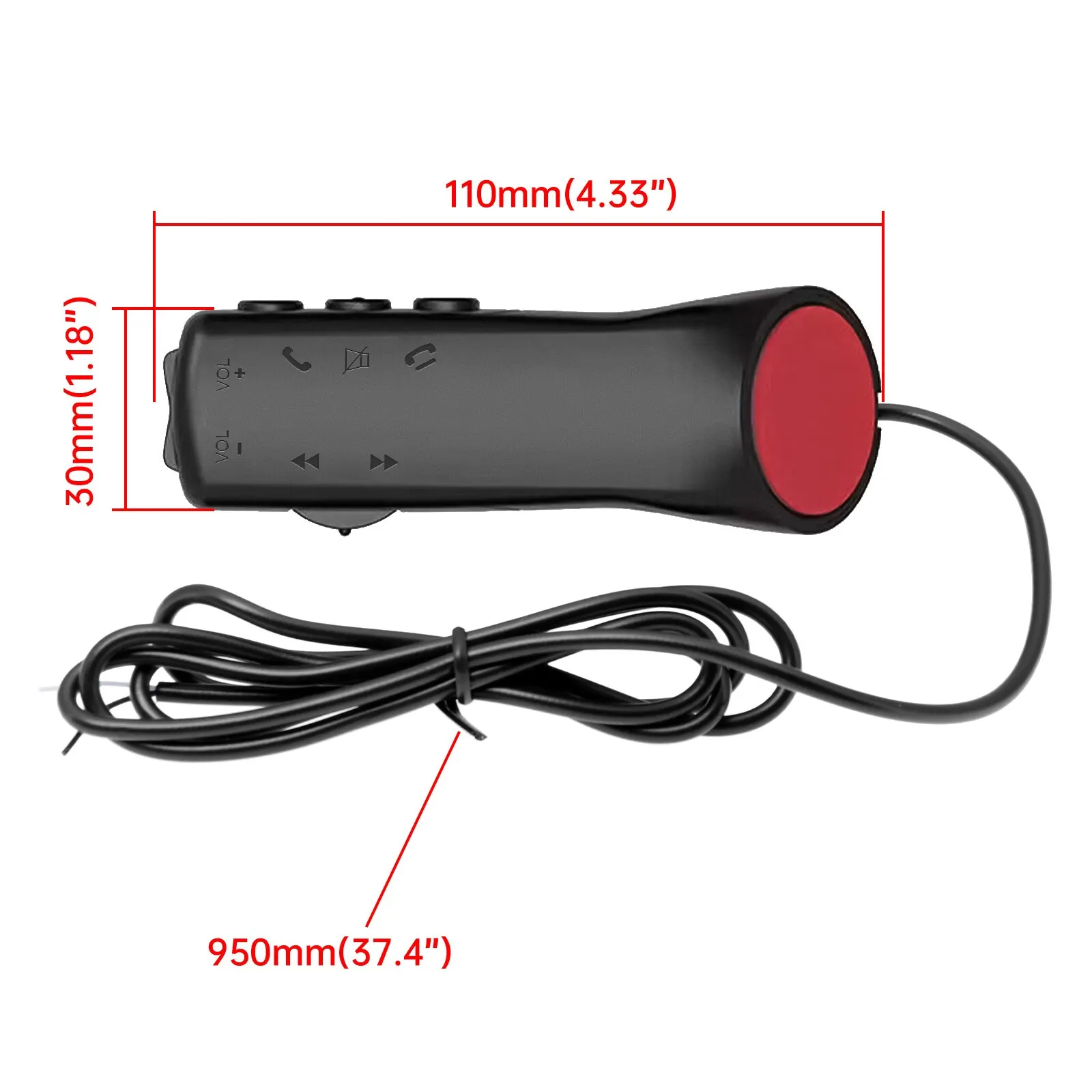 Steering Wheel Control Button Steering Wheel Remote Control 7 Key for Car Radio DVD GPS Multimedia Navigation