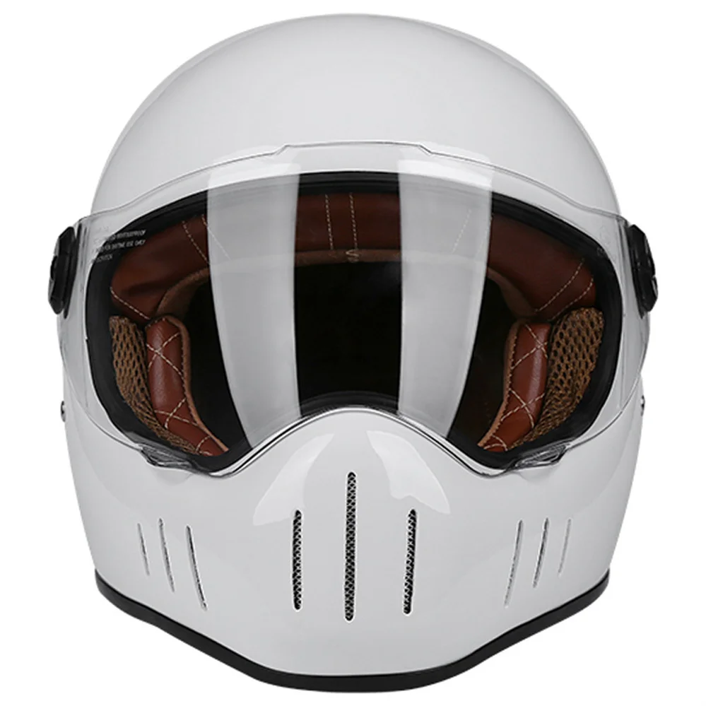 Casco Vintage Moto Abs Shell Moto Motorcross Casco Dot Ece Approvato Full Face Racing Scorpion Casque Moto De Capacetes