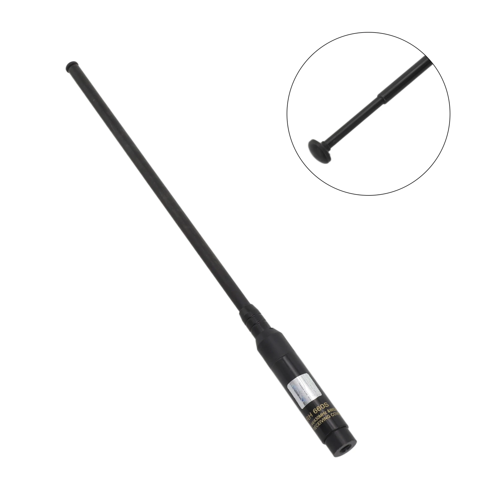 1 Stück RH660S Antenne SMA-Buchse/SMA-Stecker/BNC High Gain Dual Band 144/430 MHz Teleskopantenne Kommunikationsantennen – Detail 4