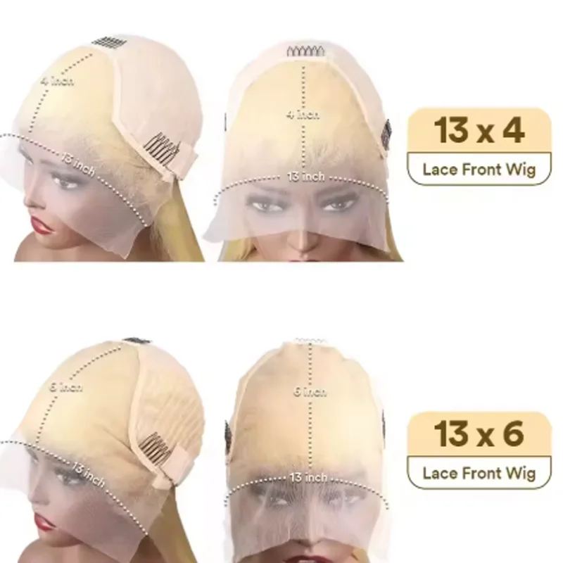 20 34 Inch 250% Density 613 Human Hair Wig 13x6 Hd Lace Frontal Wig Body Wave Lace Front Wig Honey Blonde Human hair For Women 6