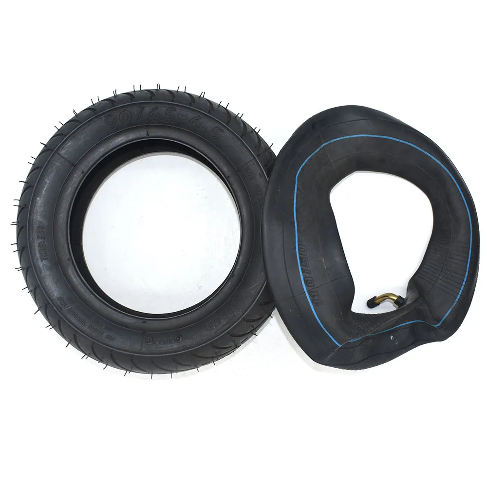 90 / 65-6.5 and 110/50-6.5 Front and Rear Tire& Inner Tube Bent Valve fits 49cc Mini Dirt Bike e Scooter Mini Moto