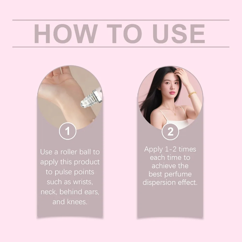 Feminine charm perfume, natural fragrance, multi-layered, sweet fragrance, portable, daily commuting, dating, Eau de Perfume