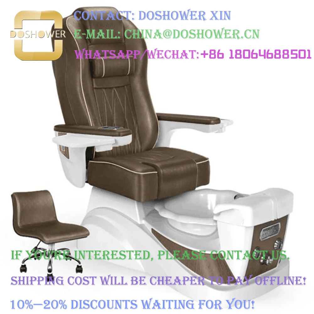 Autofill Pedicure Chair Seat Cover Package With Manicure Pedicure Chair Package For LED Lighting Throne Spa Chairs