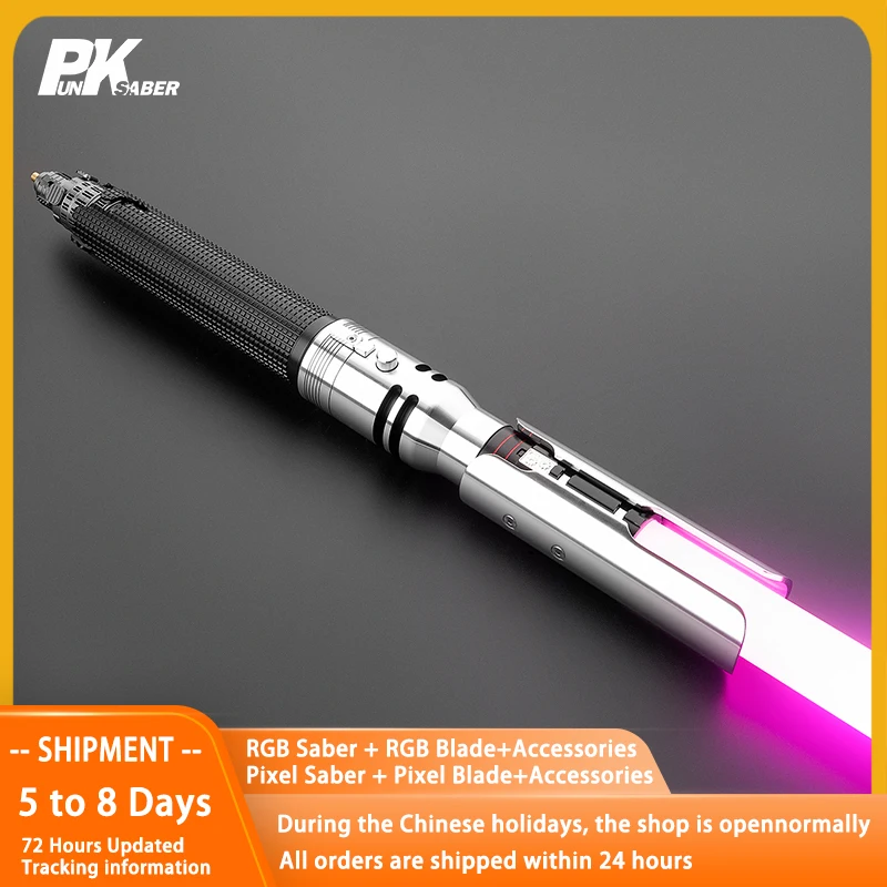 

PunkSaber Lightsaber Neopixel Jedi Laser Sword Heavy Dueling Sensitive Smooth Infinite Changing Hitting Sound Light Saber Toys