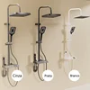2024 NEW Upgrade Bathroom Shower Set with LED Display Piano Keys Bath Shower Rain Shower Complete Bathroom Accessories Brass 5