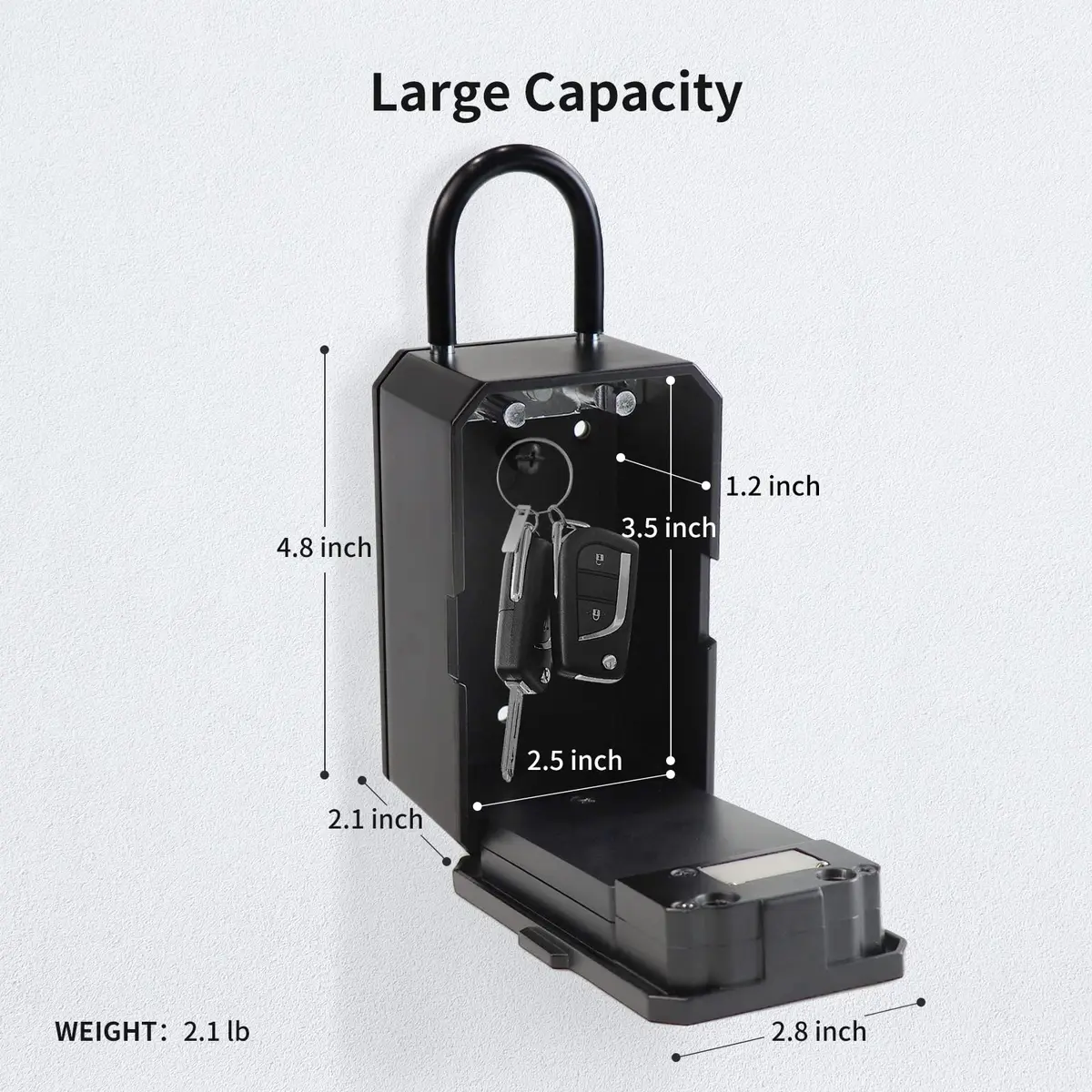 Cerradura Fechadura Entry  tt lock Fingerprint Smart Life App Slide X5 Main Door Wifi Smart Door Lock Key box Tuya — view 3
