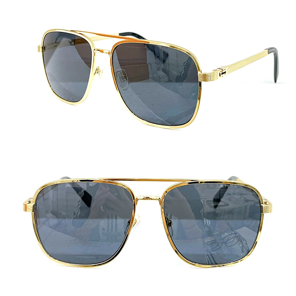 

Солнечные очки-авиаторы в прямоугольной оправе из высококачественного сплава и смолы для мужчин и женщин