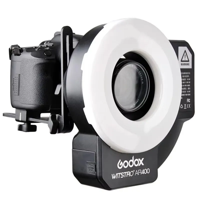 Godox Witstro AR400 400WS 링 플래시 스피드라이트 라이트 LED 비디오 라이트 + FT-16 트리거 4000mAH 리튬 이온 배터리(C/N CD50 T03용)