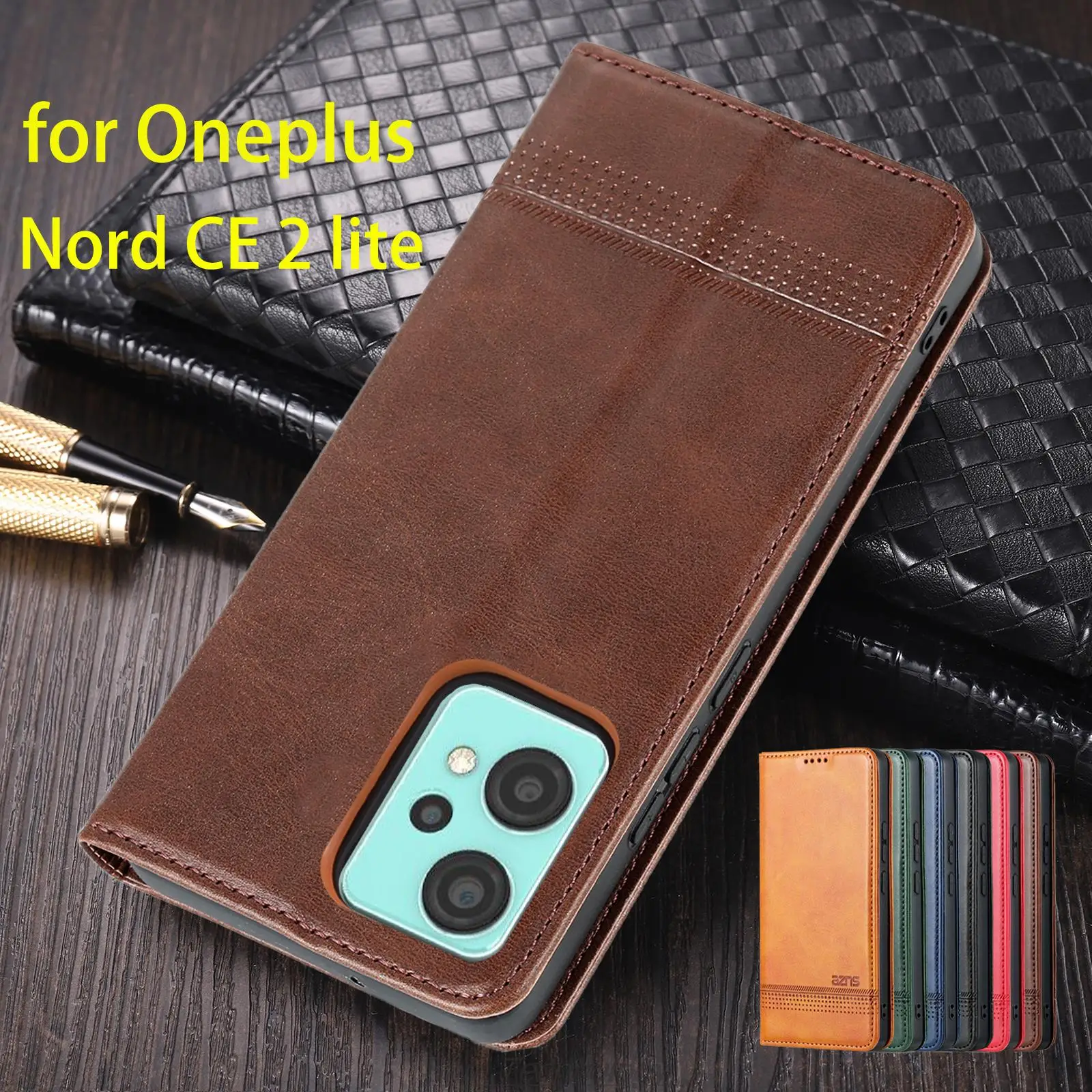 For Oneplus 12 11 10t Nord 2 5G Leather Card Case Magnet Wallet Book Funda  One Plus Nord CE 2 Lite Case Nord2 10 Pro Flip Cover