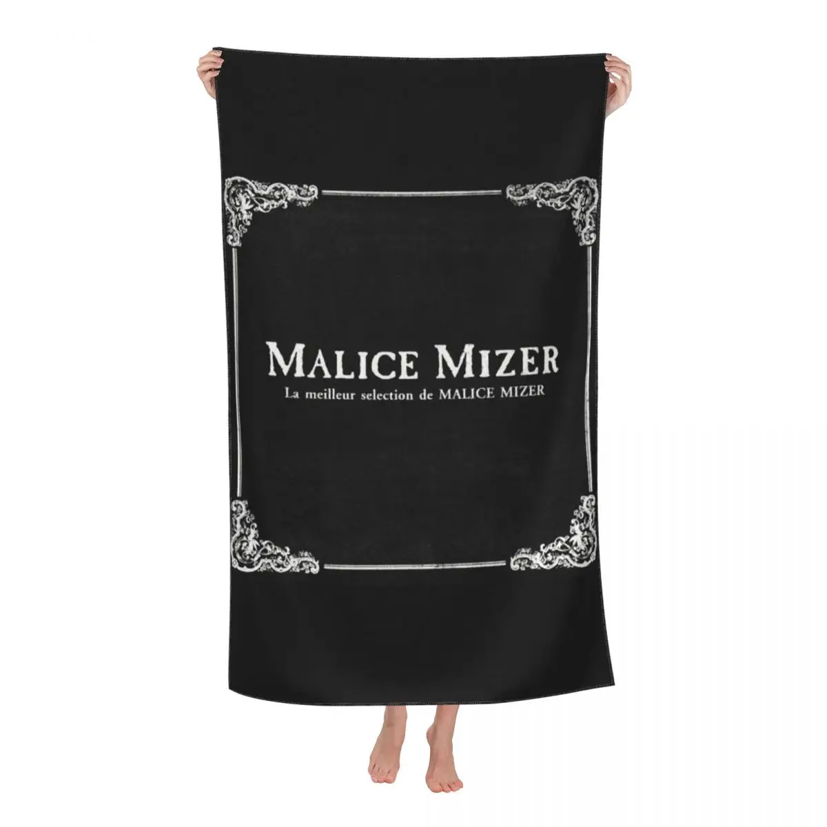 

Пользовательское Malice Mizer логотип дышащее полотенце из микрофибры для пляжа быстрое женское полотенце для йоги