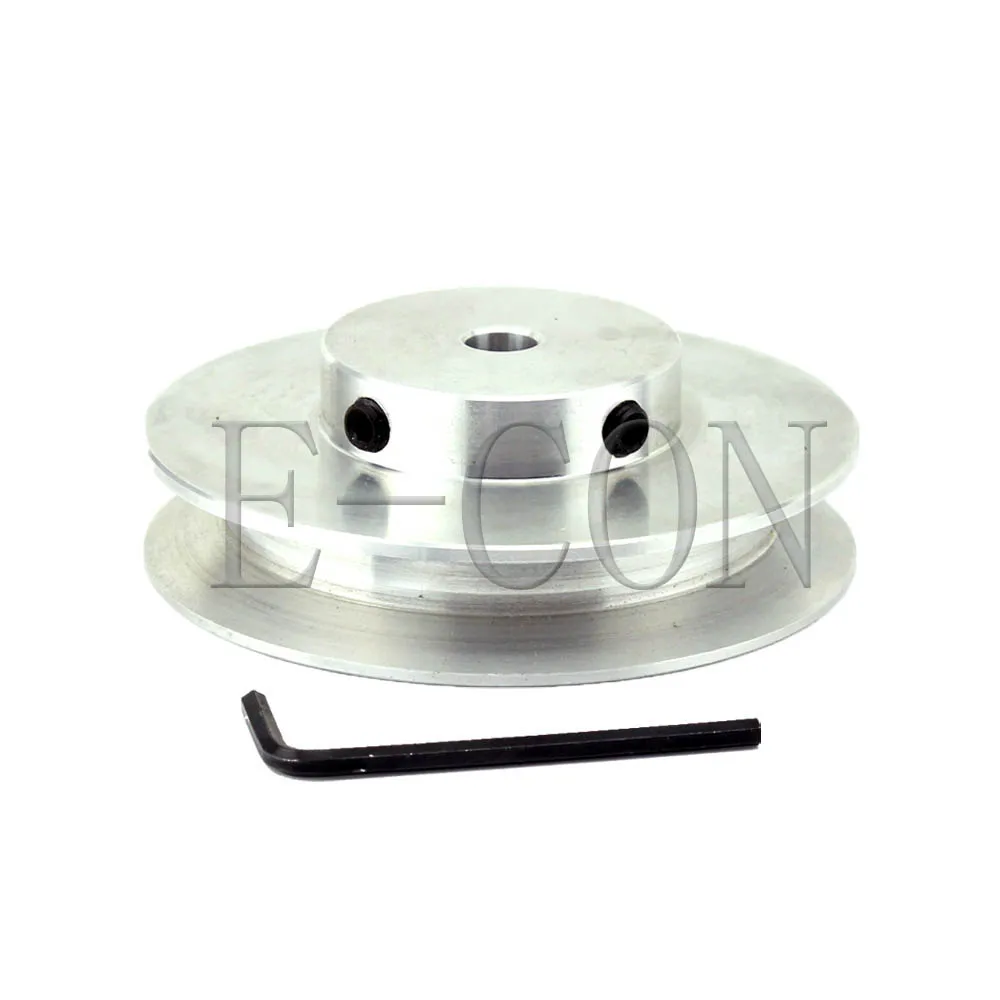 

1/2pcs A Type Aluminium Alloy Pulley V Groove Out Diameter 80mm Bore 14mm For A Belt Motor