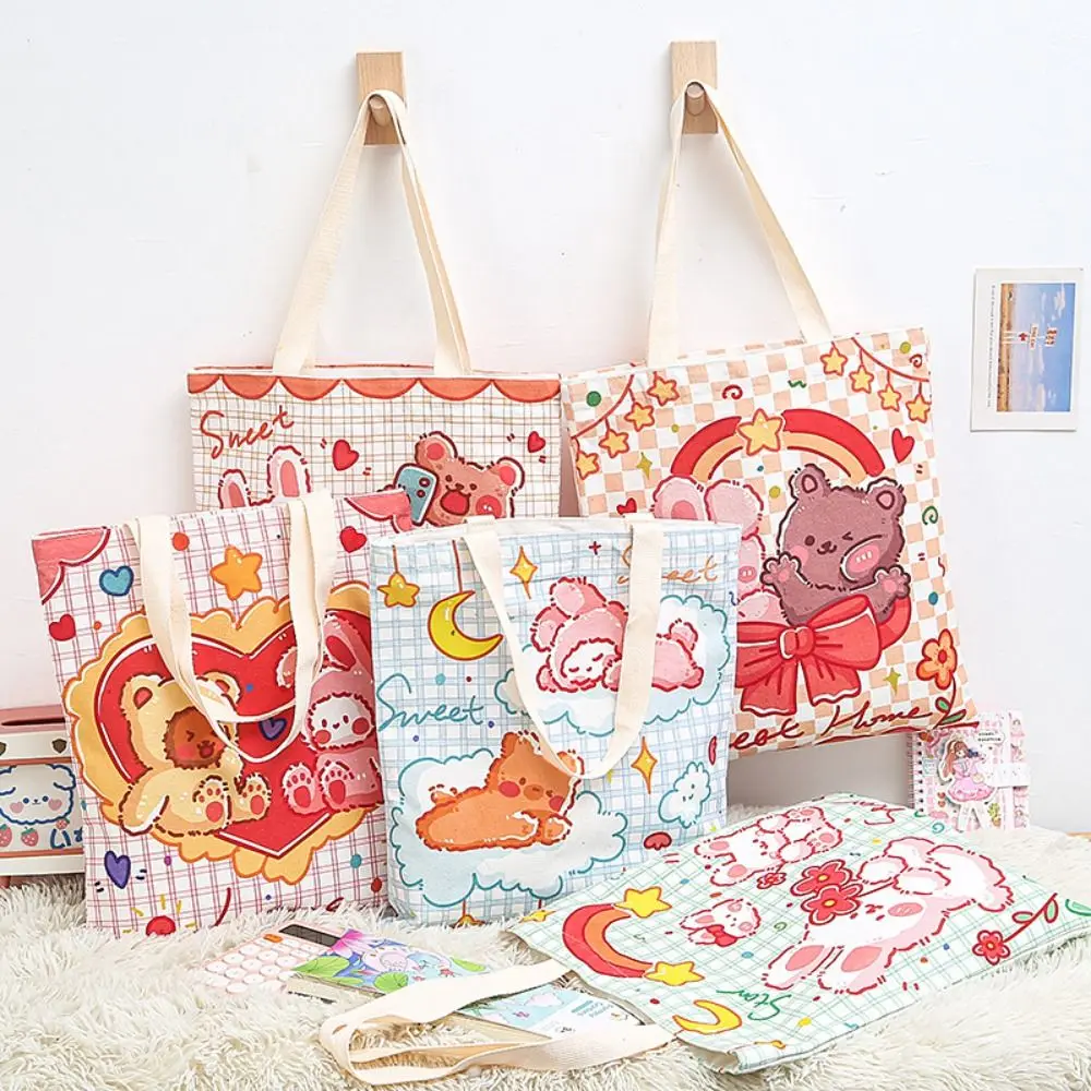 

Large capacity Canvas Bag Fashion Reusable Cute Tote Bags Single Shoulder Bag