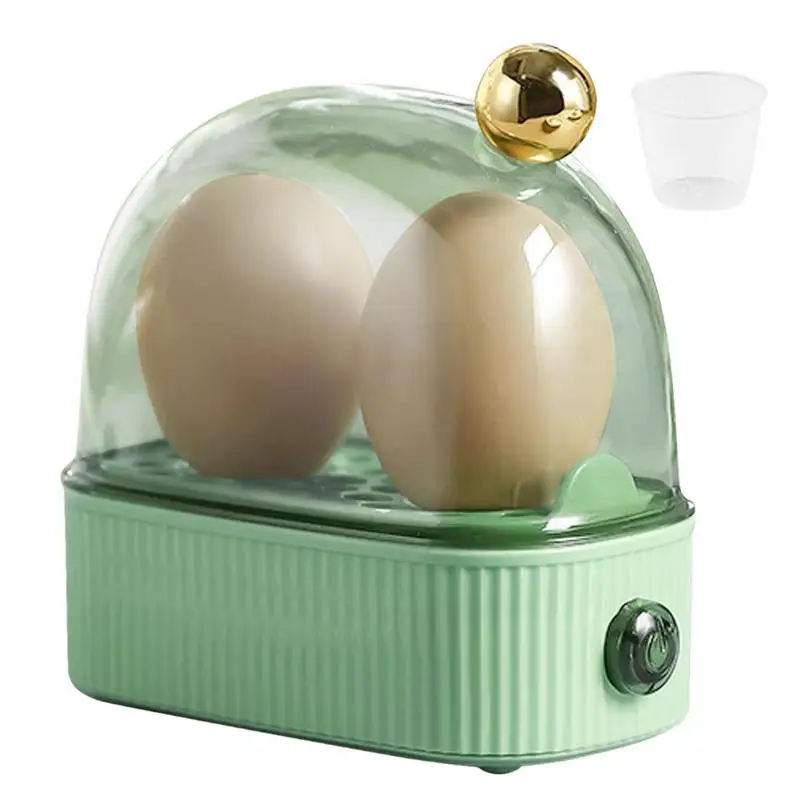 Electric Egg Boiler Dual Slots Automatic Steamer Mini Breakfast Machine Egg  Cookers Portable Steamer Automatic Power Off