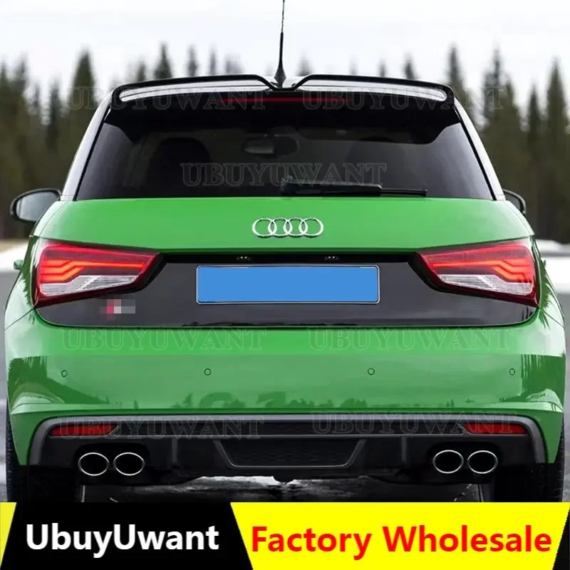 

UBUYUWANT for Audi A1 R18 Rear Roof Spoiler 2010-2014 High Quality Carbon Fiber Rear Spoiler Wing Trunk Lip Boot Cover