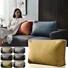 Faux Leather Sofa Back Cushion Cover Soft Pillow Case Living Room Headboard Upholstered Backrest Pad Cover No Fillings 1