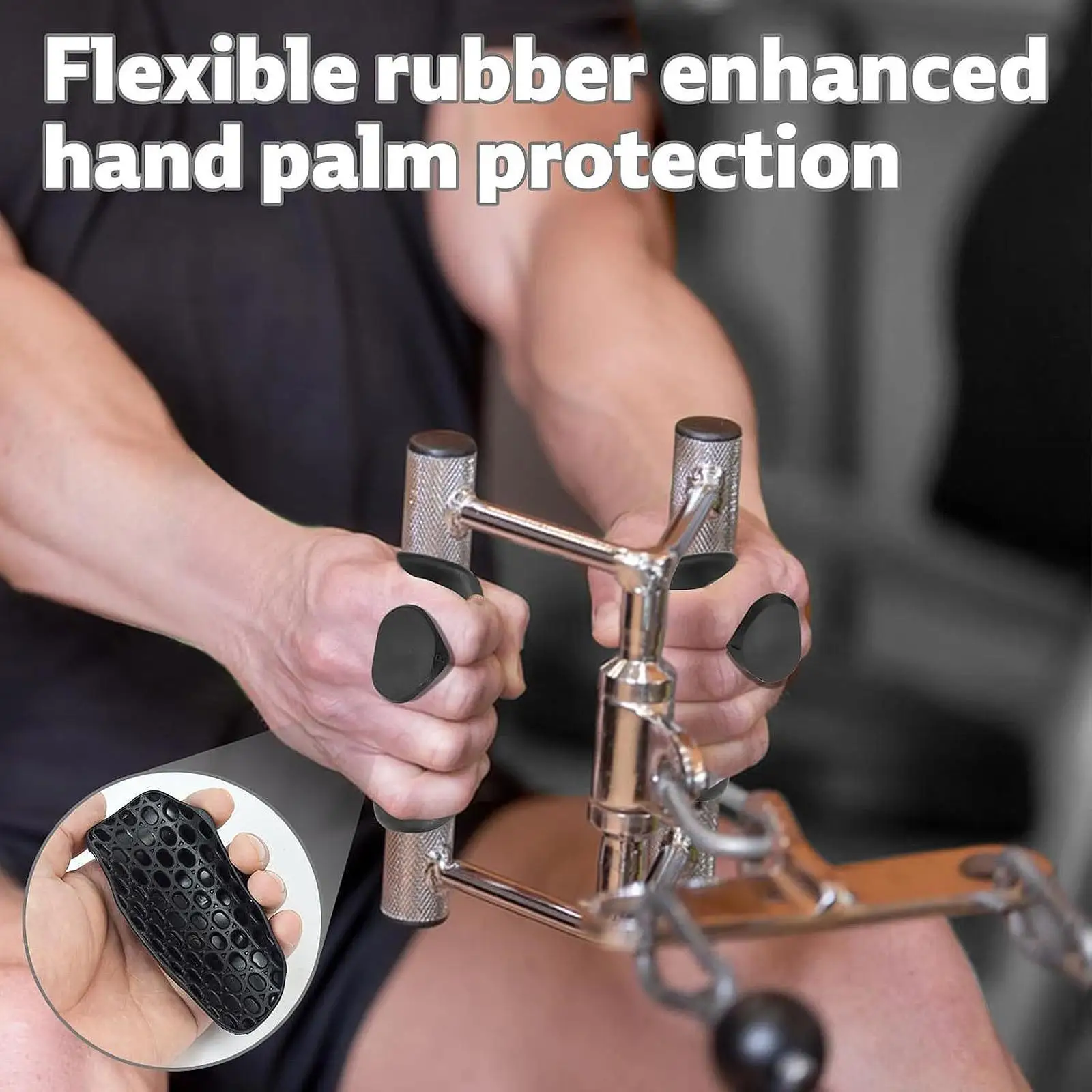 2 Pieces Gym Grips Gym Gloves for Crosstraining Fitness Dumbbell Lifting