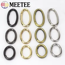 

5pcs Openable Oval Ring Metal Spring Snap Clasp Clip Buckle Bag Garment Belt Strap Dog Chain DIY Hardware Sewing Accessories