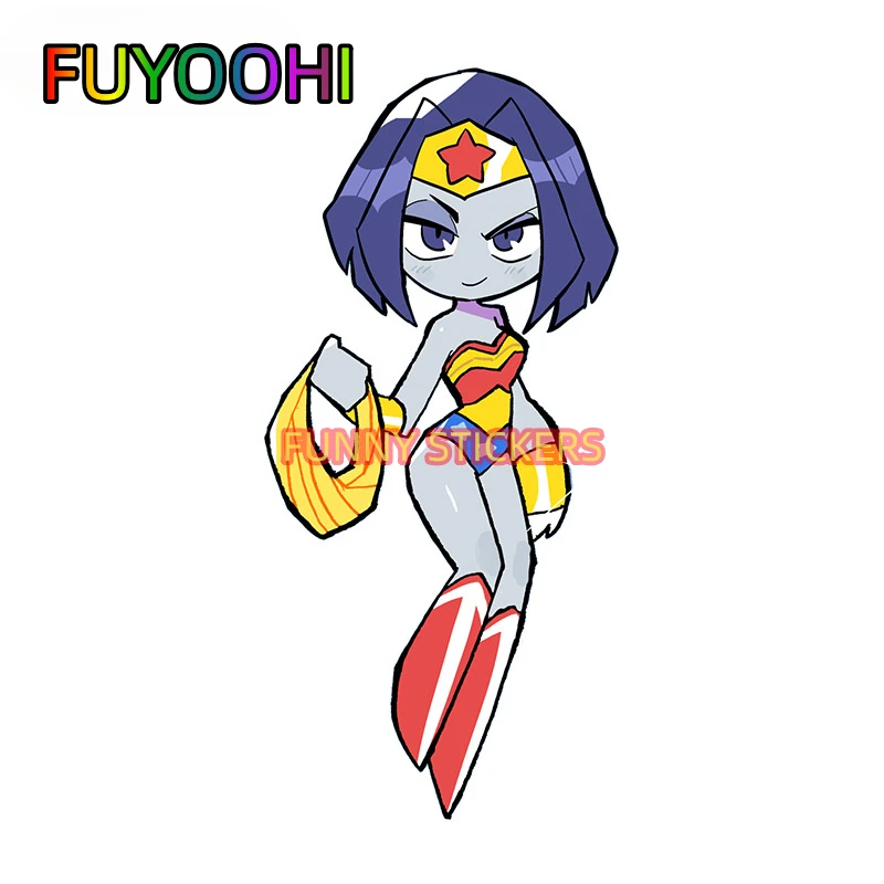 Fuyoohi Teen Titans Go Raven Car Sticker Antigraffio Decalcomania Impermeabile Car Truck Decoration Parts