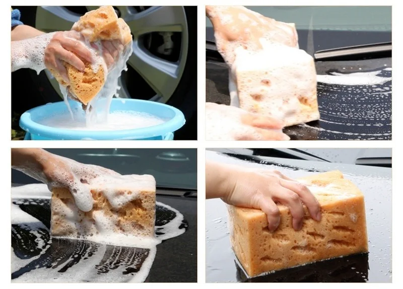17*10*9cm Car wash sponge block car motorcycle cleaning supplies large size Honeycomb sponge brush dusting car cleaning tool