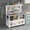 Luxury Slate Kitchen Cabinets Home Furniture Nordic Sideboard Multi-functional Console Storage Cabinets with Perforated Board X 2