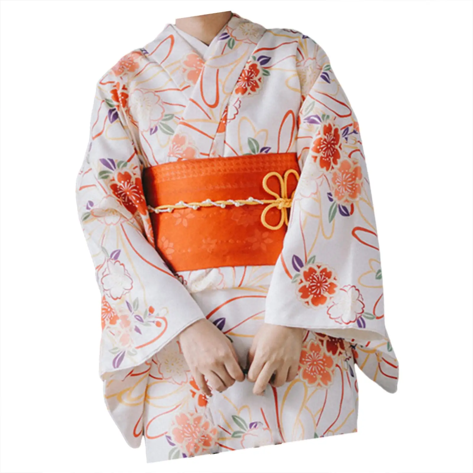 Women`s Japanese Kimono Long Robe for Fancy Dress Festival Stage Performance