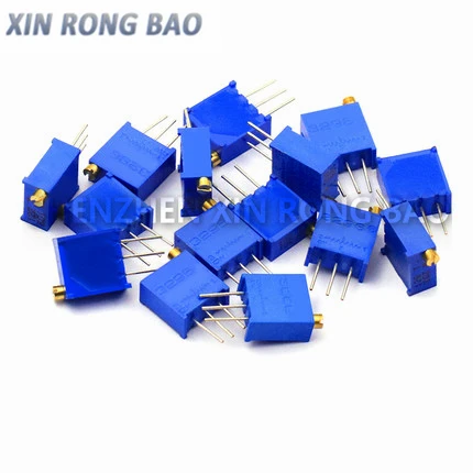 50pcs 3296W 3296 50 100 200 500 옴 1K 2K 5K 10K 20K 50K 100K 200K 500K 1M 옴 50R 100R 200R 500R Trimpot 트리머 전위차계