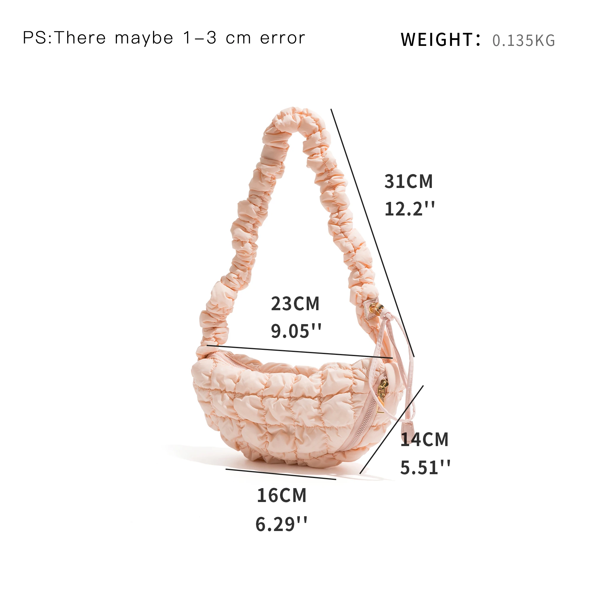 KOKOPEAS New Stylish Simple Fashion Versatile Cloud Bag Luxury Design Soft Women Bag Summer Fashion Shoulder Bag