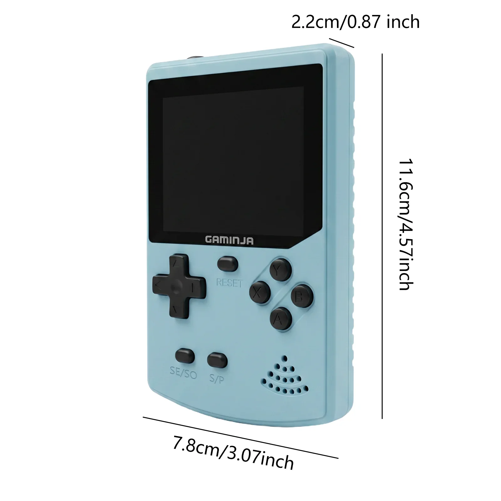 GAMINJA Handheld Game Console 300 Classic 8bit/16bit Games 2.8" HD Screen Retro Video Mini Game Console Gift for Nostalgia - 6