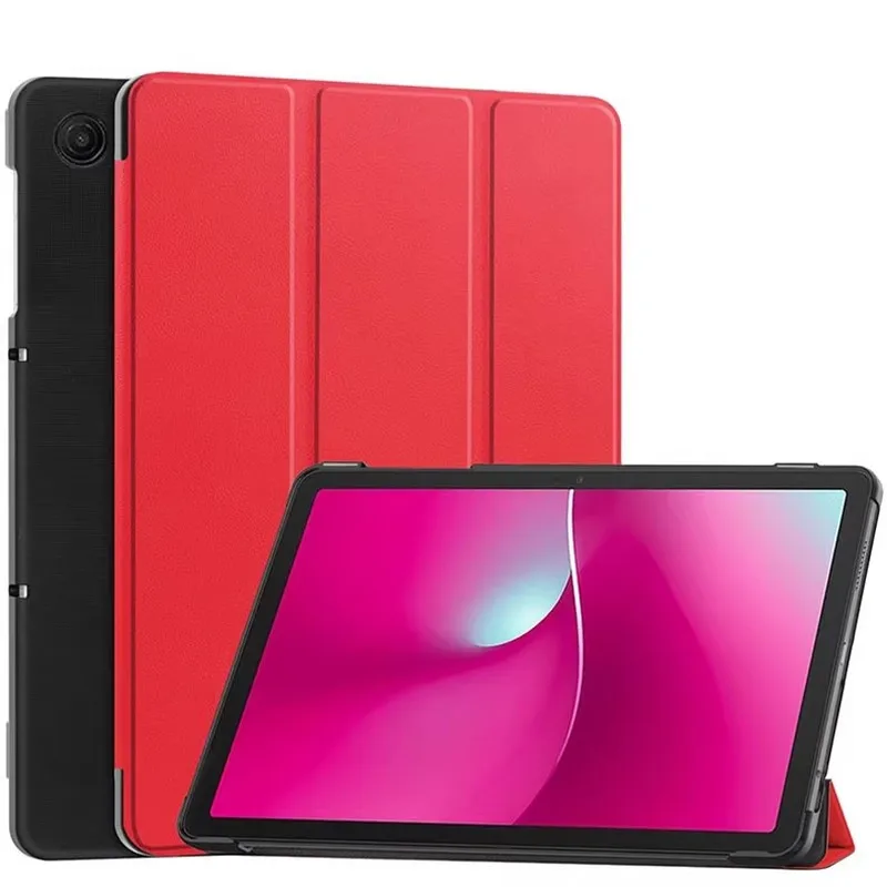 Deluxe Tri-Folding Leather Stand Smart Tablet Case Cover
