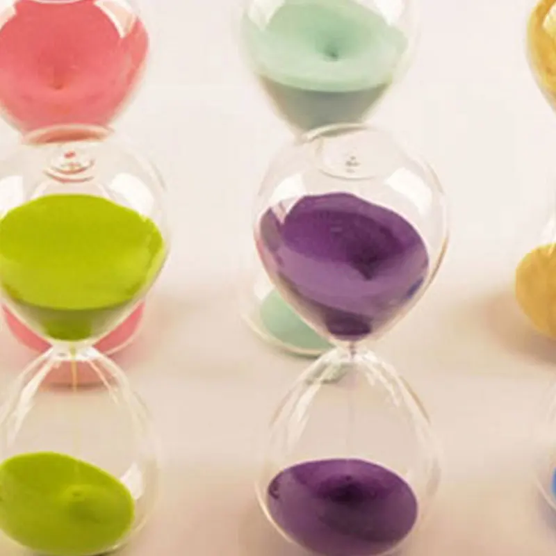 Sand Timer 1PC 5 Min Creative Sand Clock Hourglass Transparent Glass 5x12CM