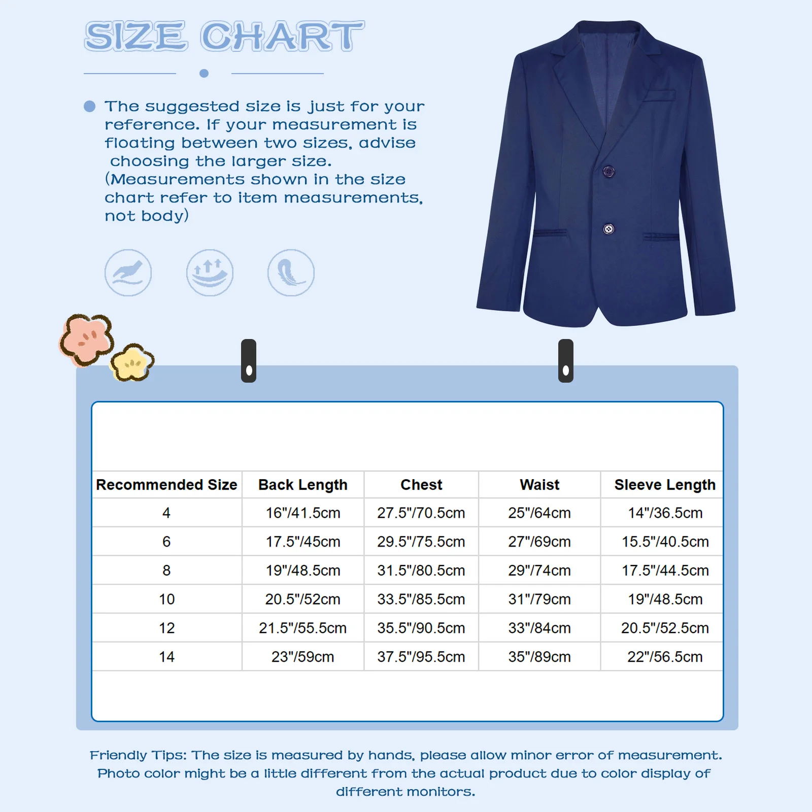 Boys Suit Set Teen Boys Notched Lapel Shoulder Pads Blazer Coat Formal Gentleman Suit Christmas Wedding Birthday Party Prom Evening Jacket