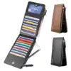 Casual Multi-Card Double Zipper Long Men's Wallet Multi-Function Ultra-Thin Bank Card Holder Large Capacity Bifold Clutch Bag 1